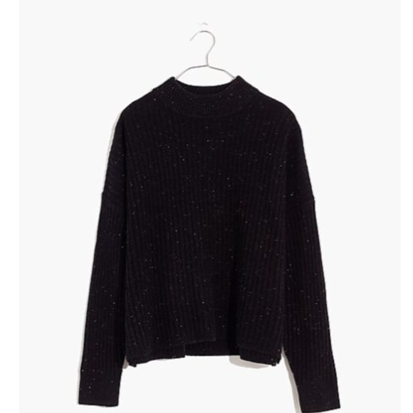 Madewell Cashmere Ribbed Mockneck Sweater NWT - Picture 3 of 5
